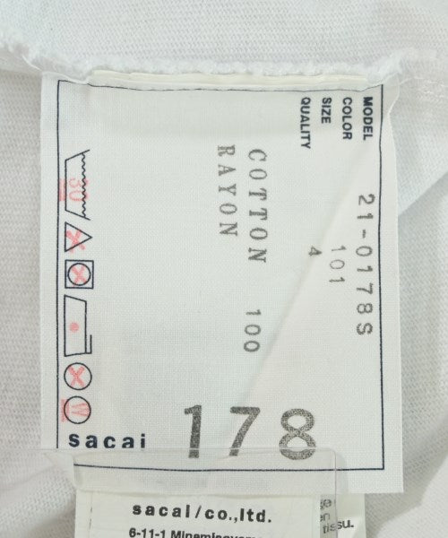 sacai เสื้อยืด/เสื้อท็อปส์