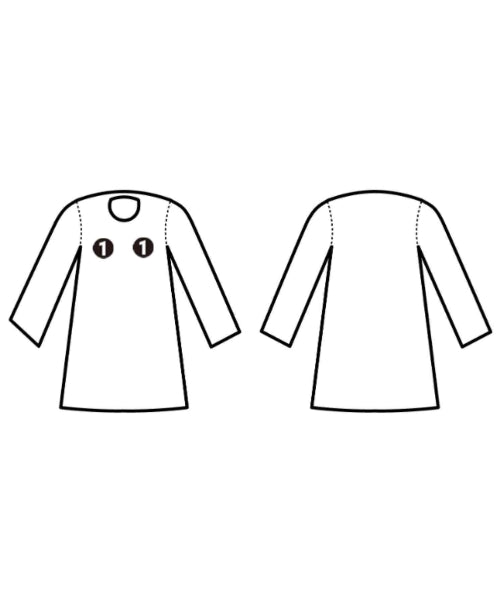 TSUMORI CHISATO เดรสที่เป็นเสื้อเชิ้ตตัวยาว