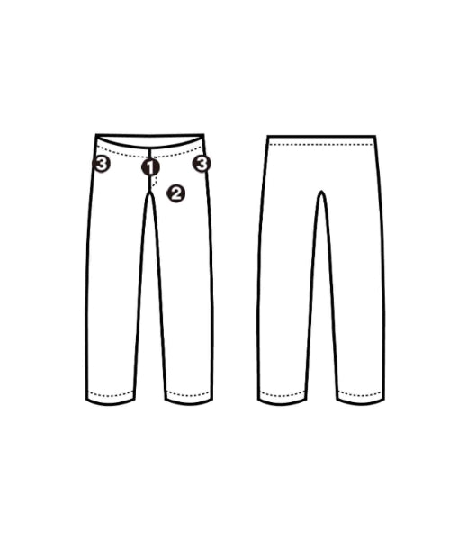 6(ROKU) กางเกงขายาว