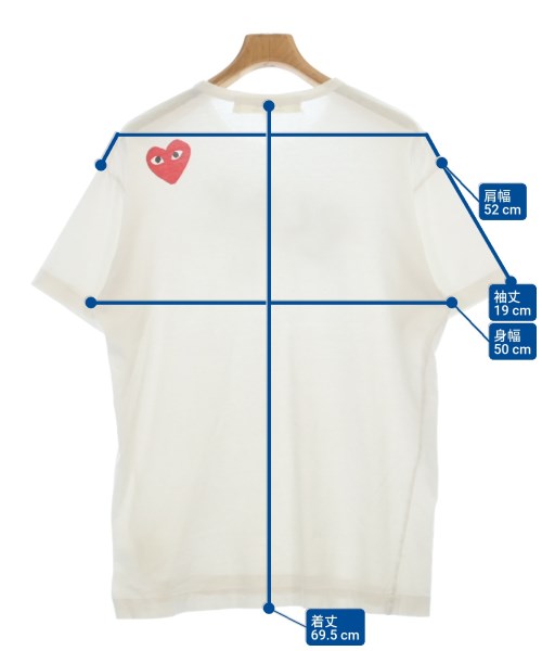 PLAY COMME des GARCONS เสื้อยืด/เสื้อท็อปส์