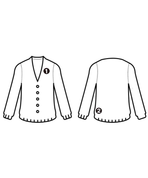 HERMES เสื้อคาร์ดิแกน