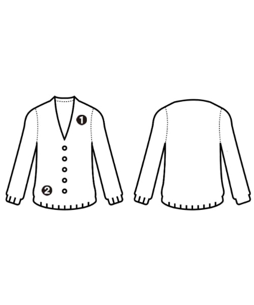 HERMES เสื้อคาร์ดิแกน