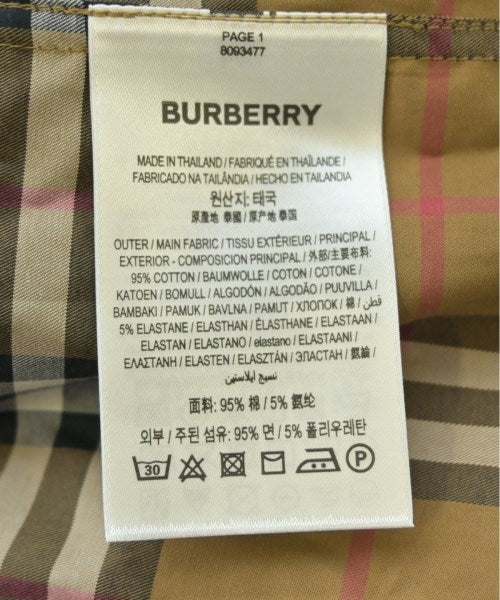BURBERRY เดรสที่เป็นเสื้อเชิ้ตตัวยาว