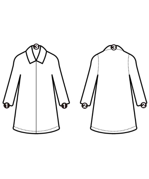 BURBERRY เสื้อคลุมคอปก Soutien