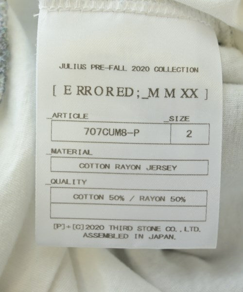 JULIUS เสื้อยืด/เสื้อท็อปส์