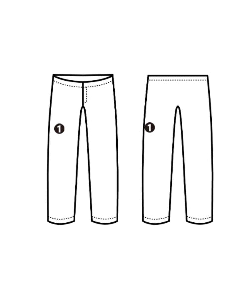 DESCENTE กางเกงมีกระเป๋าข้างกางเกง2-4 กระเป๋า