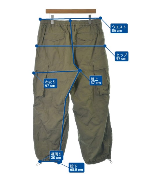 BEAMS กางเกงมีกระเป๋าข้างกางเกง2-4 กระเป๋า