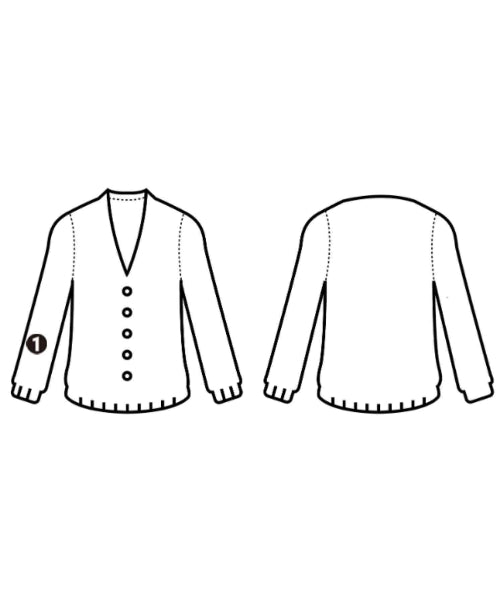 Rouge vif เสื้อคาร์ดิแกน