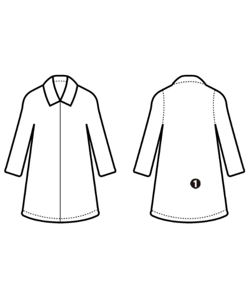 DOUBLE STANDARD CLOTHING เสื้อคลุมคอปก Soutien