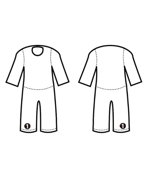 ROPE ชุดเอี๊ยม/เสื้อคลุมหลวมๆ/จั๊มสูท