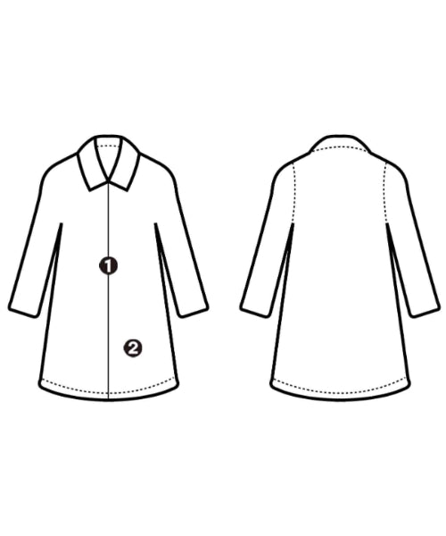 YAECA เสื้อคลุมคอปก Soutien