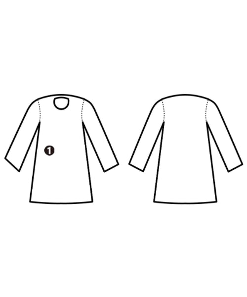 YANUK เดรสที่เป็นเสื้อเชิ้ตตัวยาว