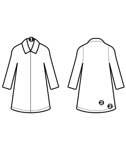 Simplicite เสื้อคลุมคอปก Soutien