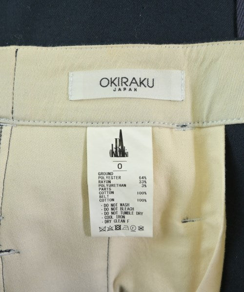 OKIRAKU กางเกงมีกระเป๋าข้างกางเกง2-4 กระเป๋า