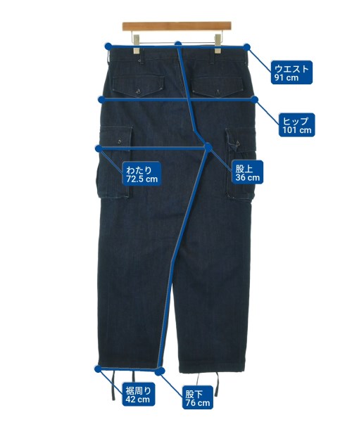 Engineered Garments กางเกงมีกระเป๋าข้างกางเกง2-4 กระเป๋า