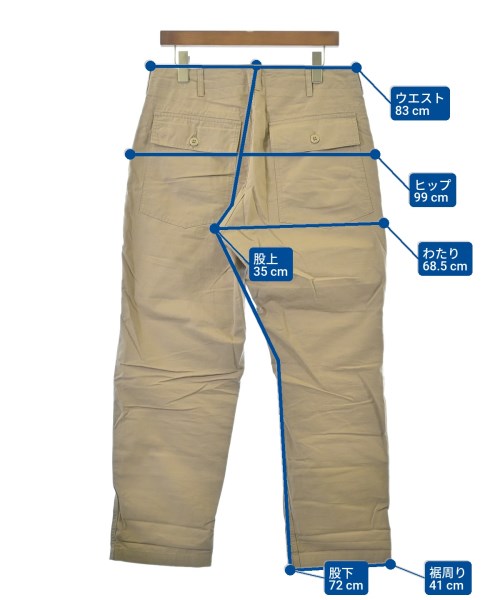 Engineered Garments กางเกงมีกระเป๋าข้างกางเกง2-4 กระเป๋า