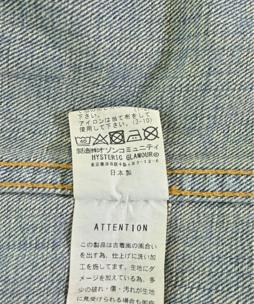 HYSTERIC GLAMOUR แจ็คเก็ตยีนส์