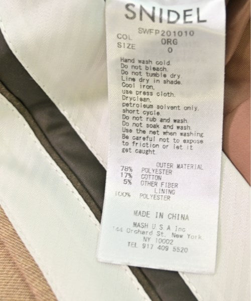 SNIDEL กางเกงขายาว