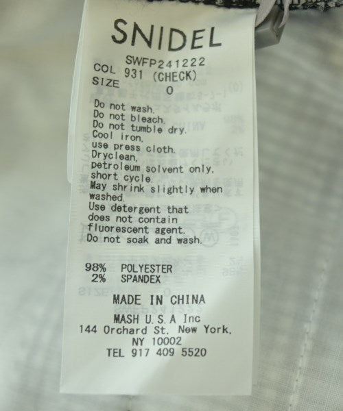 SNIDEL กางเกงขายาว