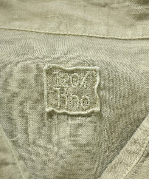 120% lino เดรสที่เป็นเสื้อเชิ้ตตัวยาว