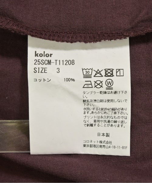kolor เสื้อยืด/เสื้อท็อปส์