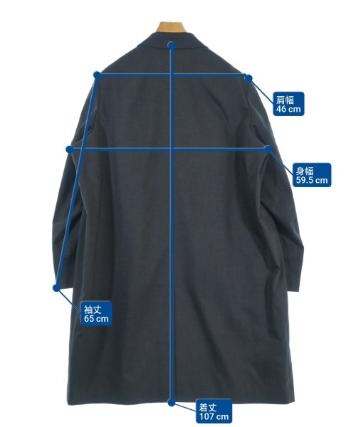 kolor เสื้อโค้ทเชสเตอร์ฟิลด์
