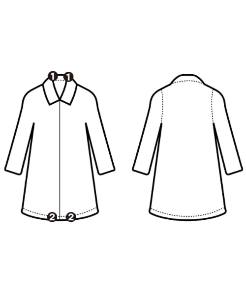 UNITED ARROWS เสื้อคลุมคอปก Soutien