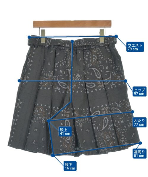 sacai กางเกงขาสั้น