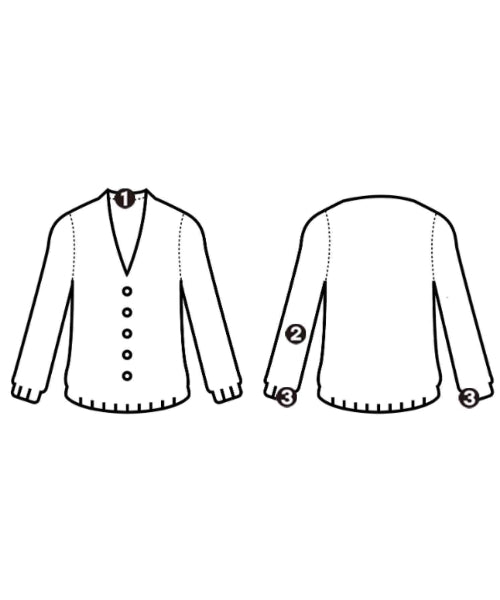sacai เสื้อคาร์ดิแกน