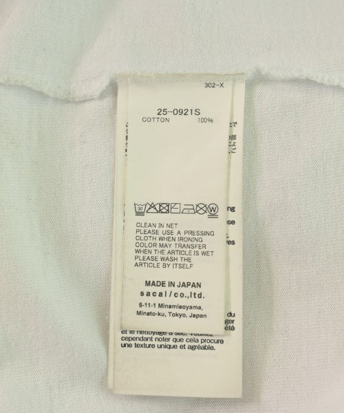 sacai เสื้อยืด/เสื้อท็อปส์