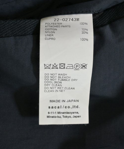 sacai กางเกงมีกระเป๋าข้างกางเกง2-4 กระเป๋า