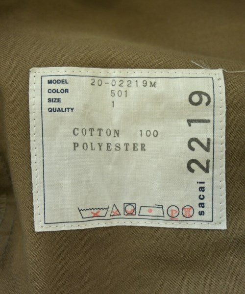 sacai กางเกงมีกระเป๋าข้างกางเกง2-4 กระเป๋า