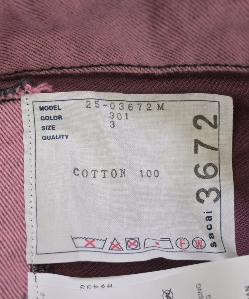 sacai กางเกงขาสั้น