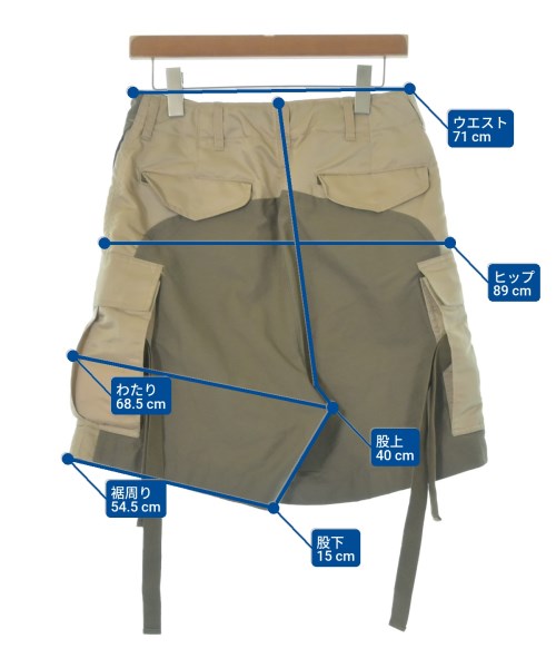 sacai กางเกงขาสั้น