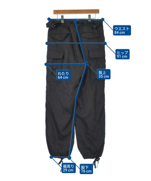 sacai กางเกงมีกระเป๋าข้างกางเกง2-4 กระเป๋า