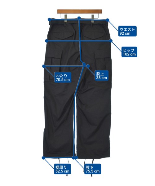 sacai กางเกงมีกระเป๋าข้างกางเกง2-4 กระเป๋า