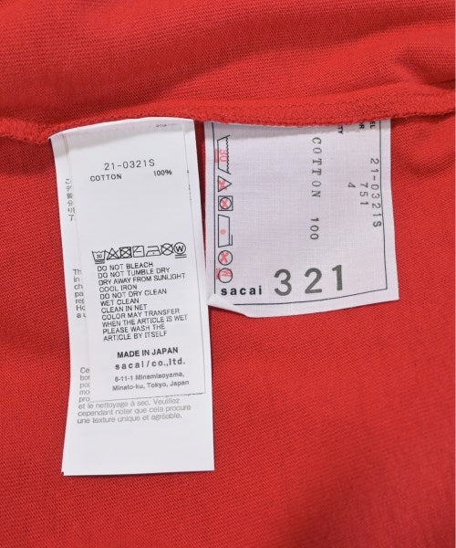sacai เสื้อยืด/เสื้อท็อปส์