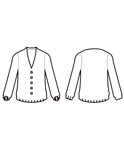 sacai เสื้อคาร์ดิแกน