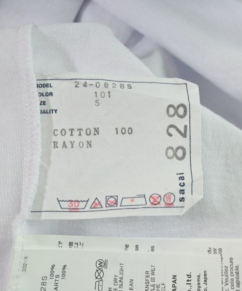 sacai เสื้อยืด/เสื้อท็อปส์