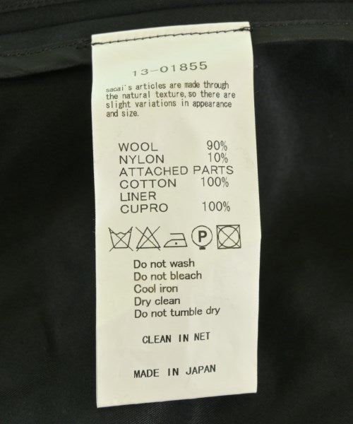 sacai เสื้อโค้ทเชสเตอร์ฟิลด์