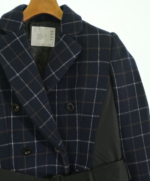 sacai เสื้อโค้ทเชสเตอร์ฟิลด์