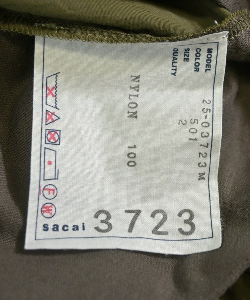 sacai กางเกงมีกระเป๋าข้างกางเกง2-4 กระเป๋า