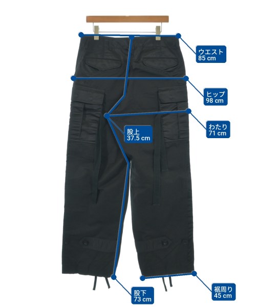 sacai กางเกงมีกระเป๋าข้างกางเกง2-4 กระเป๋า