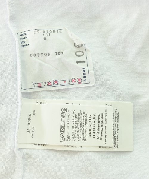 sacai เสื้อยืด/เสื้อท็อปส์