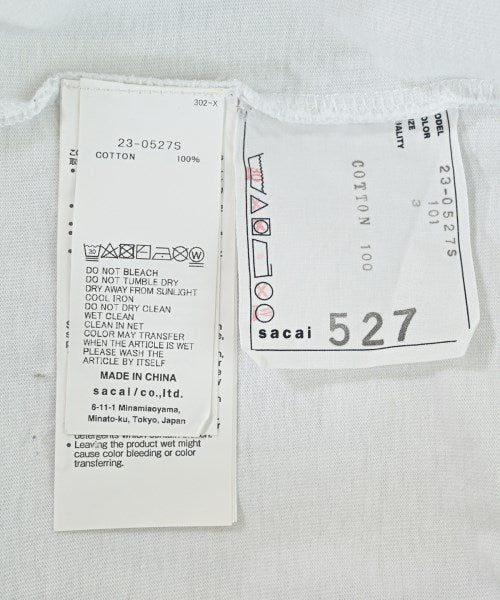 sacai เสื้อยืด/เสื้อท็อปส์
