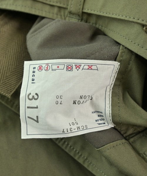 sacai กางเกงมีกระเป๋าข้างกางเกง2-4 กระเป๋า