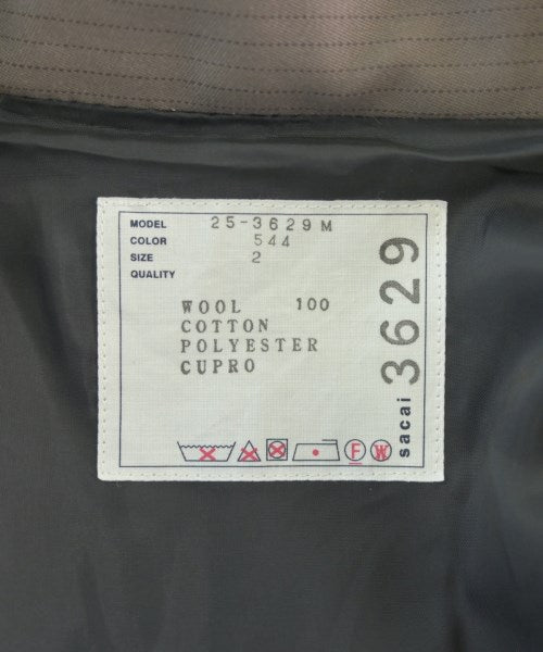 sacai เสื้อโค้ทเชสเตอร์ฟิลด์