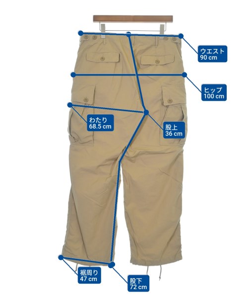 BEAMS PLUS กางเกงมีกระเป๋าข้างกางเกง2-4 กระเป๋า