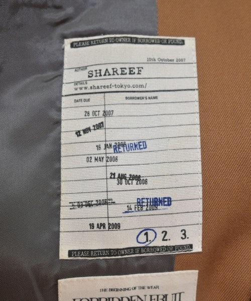 SHAREEF เสื้อโค้ทเชสเตอร์ฟิลด์