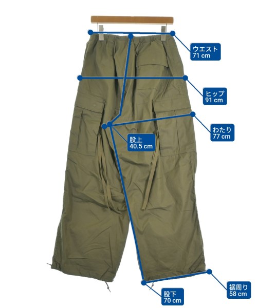 HYKE กางเกงมีกระเป๋าข้างกางเกง2-4 กระเป๋า